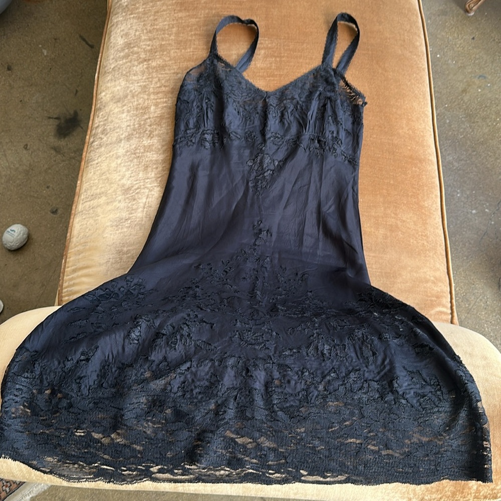 Semi Couture Designer Camisole Dress Lace incerts all over Delicate art work